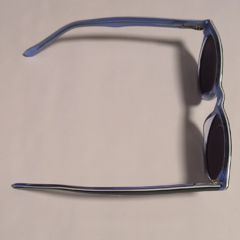 Zenni Blue Prescription‎ Sunglasses with Light Blue Tips